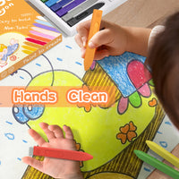 massrt crayon hands clean