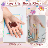 Unicorn Crayon keep kids hands clean